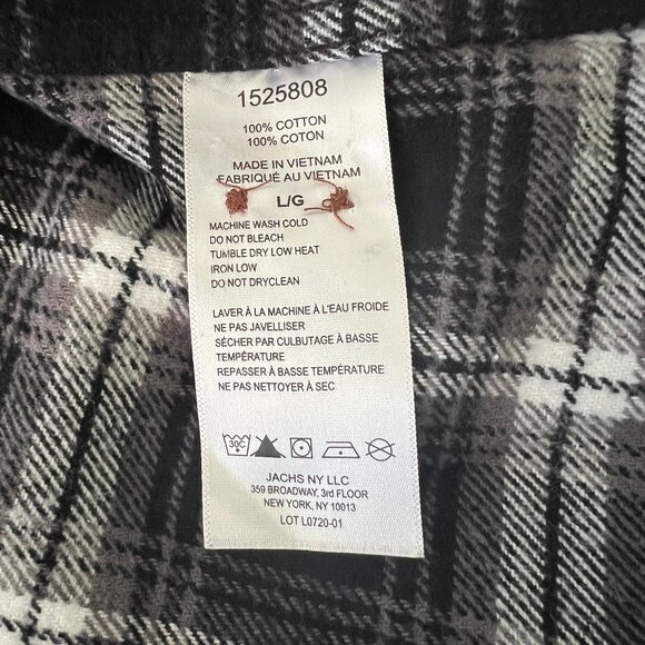 Jachs New York Mens Flannel Shirt Size Large - Picture 4 of 4